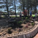 Completing the high school's legacy garden that incorporated students' skills, from design to ordering to installation