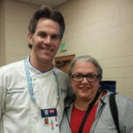 Chef Virginia Willis, an acclaimed food writer, James Beard Award winner and editor at-large for Southern Living, arrived Thursday and paused for a photo with Chef Charles R. Niedermyer, instructor of baking and pastry arts/culinary arts. Students assigned to “The Mansion,” an exclusive Churchill Downs venue that attracts the rich and famous, will work alongside Willis.