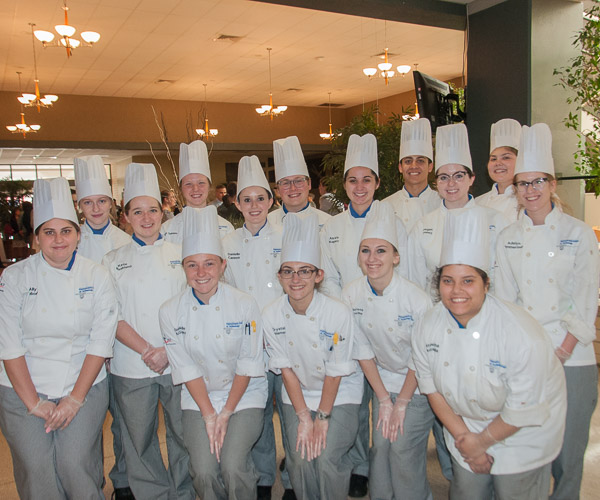 The 15-member Pastry Food Show and Buffet Presentation Concepts class