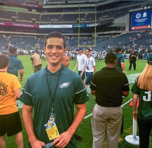 Penn College web and interactive media alumnus Christopher C. Rutledge is employed by the Philadelphia Eagles as digital project coordinator.