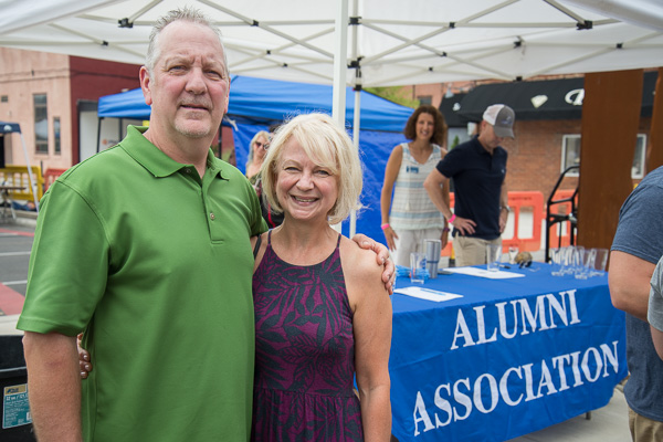 A brother-and-sister team of Williamsport Area Community College alums on hand for the Brewfest are J. Matthew Bubb, ’84 electrical, and Ruth (Bubb) Sedlock, ’72 computer science. 