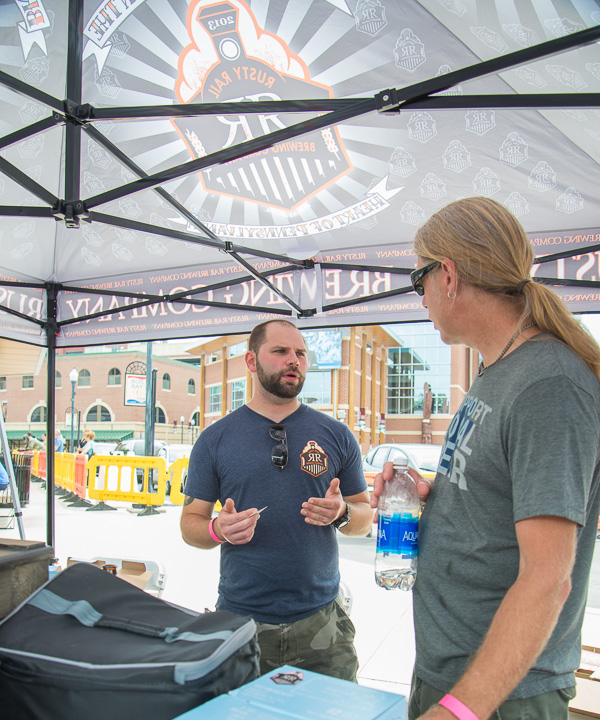 … and finds a future student in Russell F. Williams, who is enrolled in the new brewing and fermentation science associate degree major. Williams – a Rusty Rail Brewing Co. employee – also holds an associate degree in legal assistant-paralegal (2012) and a bachelor’s degree in legal assistant-paralegal studies (2014) from Penn College.