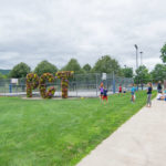 The beauty of campus surrounds the Field House, "home base" for Camp ESCAPE's varied schedule of activities.