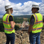 Jackson and Wise survey the expansive project site ...