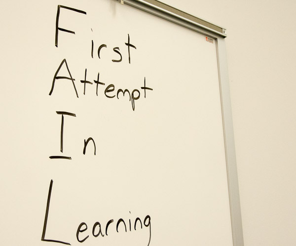It is not uncommon for SMART Girls to cite, at the end of the week, that learning to fail was among their best experiences. The reminder that failure is simply a step on the path to a successful project was posted prominently in one of the rooms used by campers.