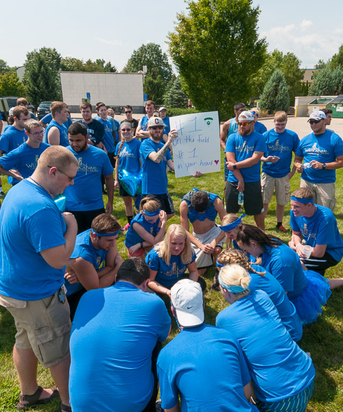 A force of nature was this blue-clad team from Dauphin Hall, which finished second overall ...