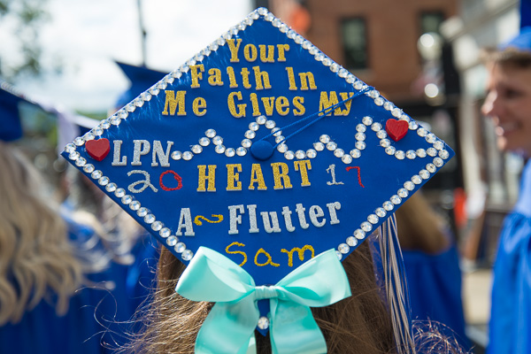 A nursing graduate shares some heartfelt sentiment.