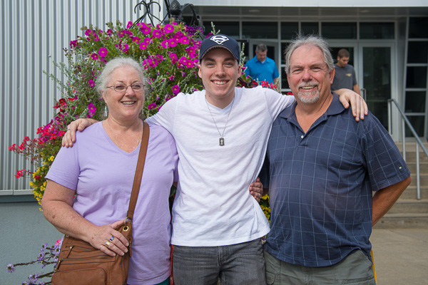 Roger E. Keep and parents traveled to Penn College from Livonia, Mich. Keep is a transfer student working on a B.S. in welding and fabrication engineering technology. 