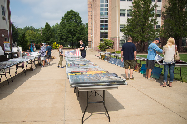 The annual poster sale along the Dauphin Hall sidewalk offers new residents hundreds of options for their (temporarily) empty apartment walls.