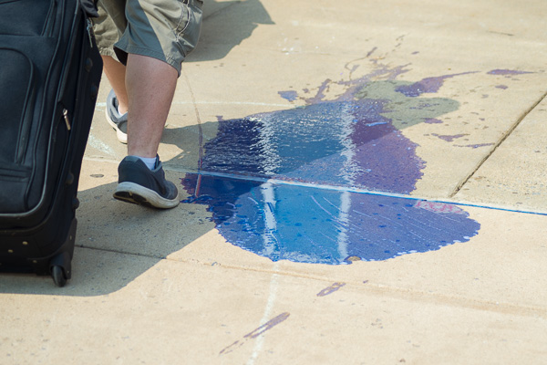 On a watershed day, when even the mishaps coincidentally come in school colors, families sidestep a Wildcat Blue detergent spill.