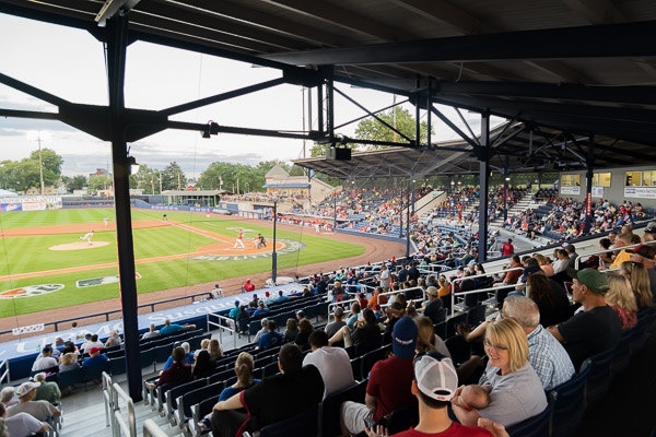 The national pastime and neighborhood ambiance intersect in the country's second-oldest minor league stadium.