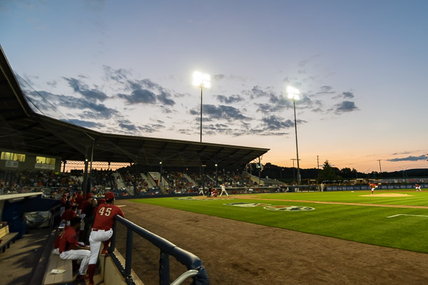 The magical midpoint when the sun goes down and the lights come up