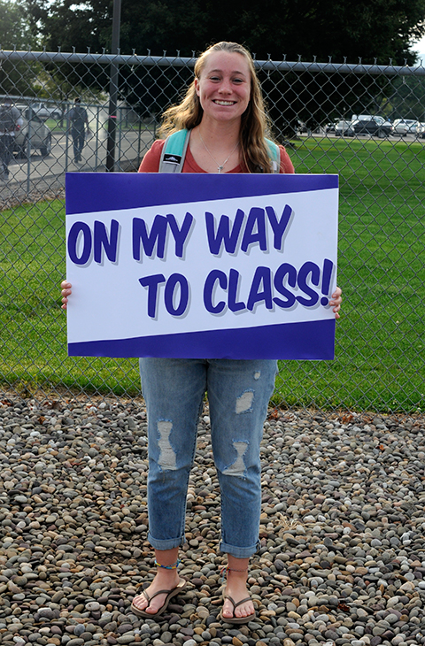 It's not only first-year students who were eager to start a new semester. Lauren S. Herr, of Lititz, a construction management student and student-athlete – not to mention an accomplished role model for women in the building trades – is well on her way to career success.