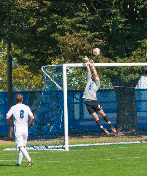 Goalkeeper Malcolm Kane makes another stop during the Wildcats' 1-0 win.