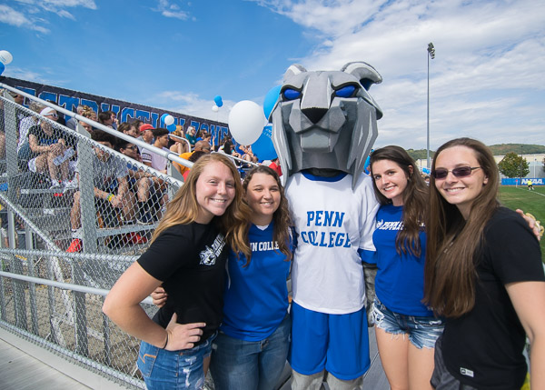 Whatever its incarnation – and obviously including this newest version – the Wildcat mascot is never at a loss for friends.