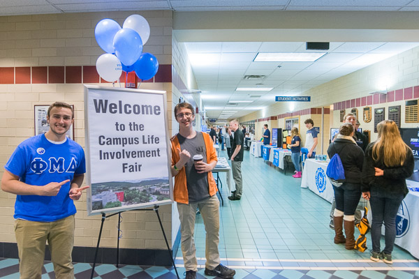 The Student Involvement Fair in the Bush Campus Center showcases the myriad outlets for engagement, from fraternities ...