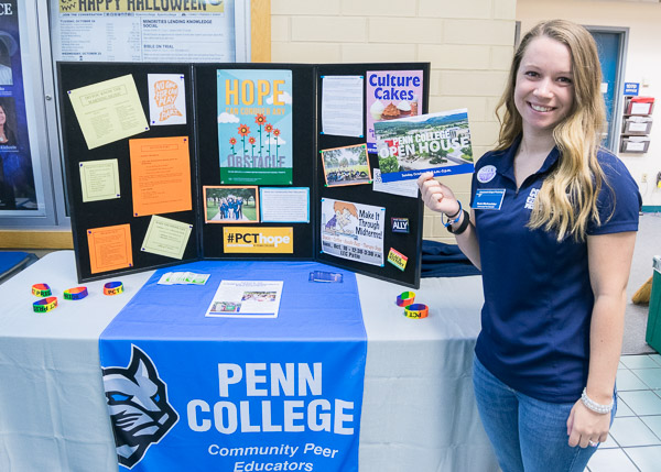 Community Peer Educator Tasia A. Werkmeister provides a sampling of the immersive activities that she and her colleagues provide their fellow students.