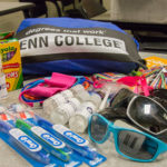 The students are taking a variety of items to donate, including Penn College hand sanitizer and backpacks, toothbrushes, children’s books, hair ties and sunglasses.
