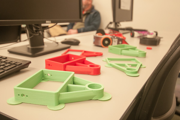 ... including 3-D-printed components for the combative robots taken into competition by the The Student Wildcats of Robotic Design.