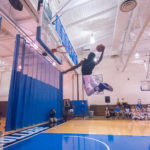 High-flying artistry in the dunk competition, won by Wildcat shooting guard James Bullock, of Philadelphia