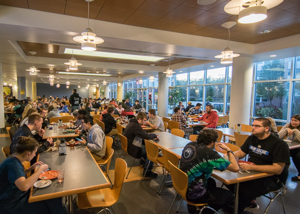 Dining Services' traditional fall feast draws an astounding 950 guests.