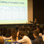 Ciaveralla shows students how to analyze their competition.