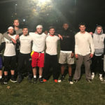 Under the lights ... but not under the weather!