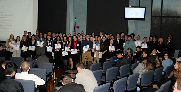 Students identified by the day's mentors as 