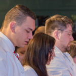 Soon-to-be grads recite the Nightingale Pledge, promising to “devote myself to the welfare of those committed to my care.”