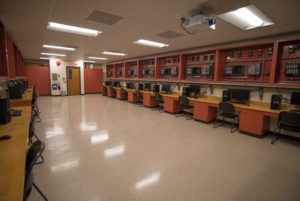 Another of Penn College's electrical labs, undergoing renovation this semester, will benefit from Phoenix Contact's equipment donation.