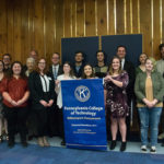 Penn College Circle K students are joined by supportive members of the Kiwanis Club of Williamsport and faculty adviser Michael D. Shipman (right), instructor of business administration/accounting.