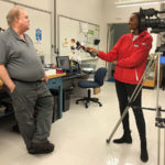 Morgan Parrish acquires some engineering insight from Penn College's Eric K. Albert ...