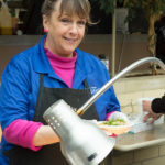 A perennial friendly face in the KDR, Dining Services' Denice D. Scott keeps it happy AND healthy.