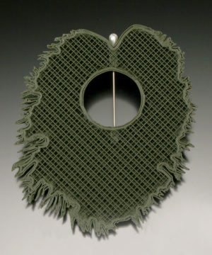 "Cross Section #9," brooch, 2006, from "Army Green Orchids"