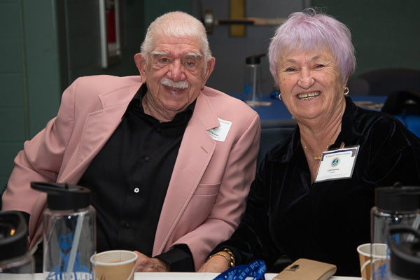 Donald and Gail Sayman traveled to campus from Okeechobee, Fla. He graduated in 1953 in aviation mechanics, then returned to study electronics in 1960. 