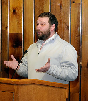 Walton recounts the honorees' numerous campus contributions, all of which combine to "make Penn College a better place."