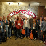 Students pause for a Hershey Lodge photo during a busy trade-show visit.