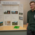 Civil engineering technology student Trevor C. Kulynych, of Hummelstown, was impressed with the precision of the Maya’s structures, plazas and roads. 