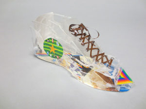 “Reduce Your Carbon Footprint,” an imaginative sneaker created by Lauren Ogden, a 10th-grade student at South Williamsport Area High School, was selected as the judges’ favorite among entries from students in grades seven through 12.