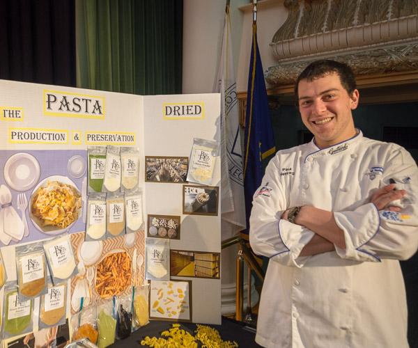 For his senior project work, Paul J. Herceg, of Chalfont, researched the production and preservation of pasta.