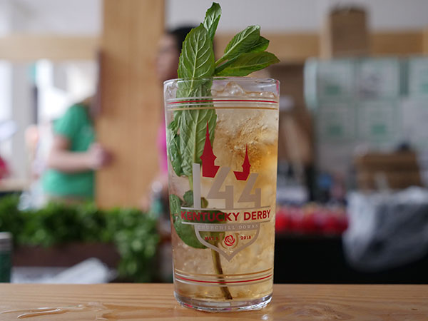 The mint julep is the staple drink at the Kentucky Derby. 