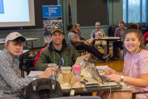 A group of Biglerville High School students was named the runner-up in the Penn College Web Competition. Team members are Dylan Himes, Bryan Diaz and Megan Calderon.