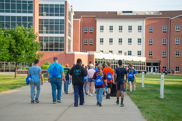 At the end of the day, campers walk back to Dauphin Hall to dine in Capitol Eatery. 