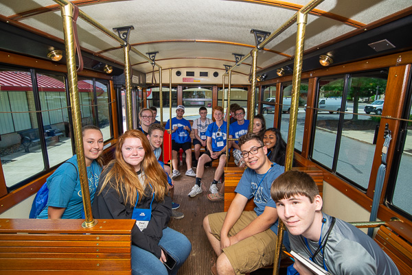 ... as campers wheel off to tour Williamsport’s historic district and downtown (where they also enjoyed dinner and ice cream).