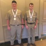 ... includes medalists Landon J. Miller (left) and Owen R. Dougherty.