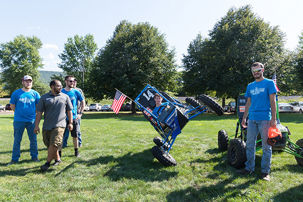 Whether on the world stage or the Field House lawn, the college's SAE Baja team provides a new angle on campus involvement.