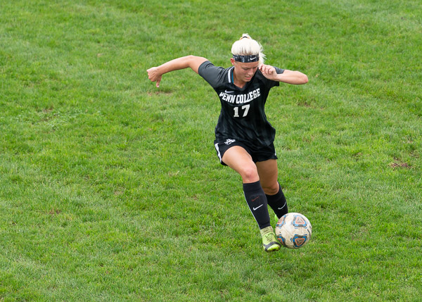 The Wildcats' Dominique Brown, who very nearly scored in Saturday's game against Cazenovia College