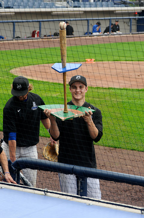 The two squads vied for bragging rights and a special handmade trophy ...