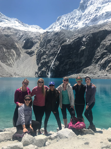 On weekends, the students made excursions, including a trip to Lagoon 69 in Huaraz. “It was a four-hour hike up the mountain to over 4,000 kilometers!” Kubalak explains. “So cool.”