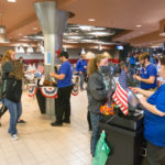 Students pay tribute through their patronage of Bush Campus Center dining unit.